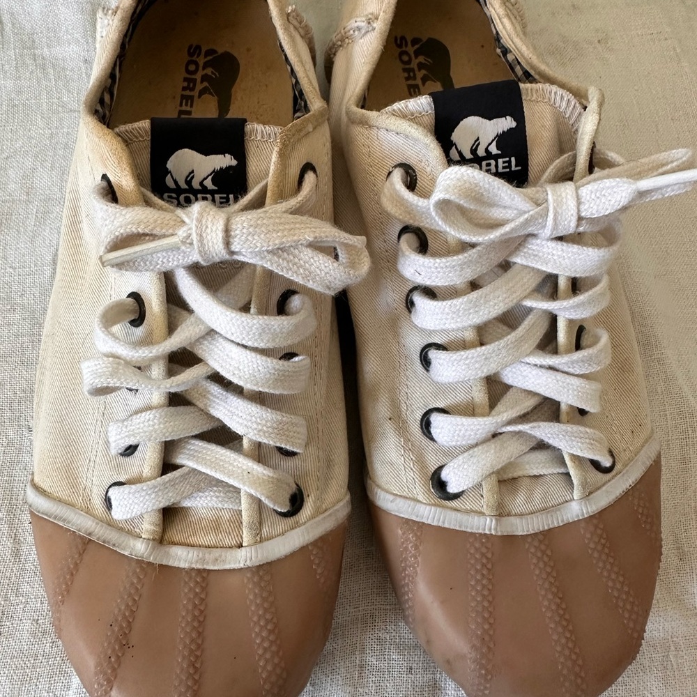 Sorel Women's Sneakers in Cream and Tan